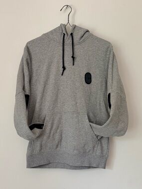 Coach Gray Logo Pullover Hoodie with Black Print SZ.XS